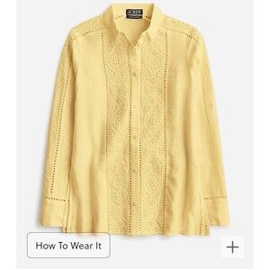 J. Crew Garçon Classic Shirt In Eyelet Linen 6